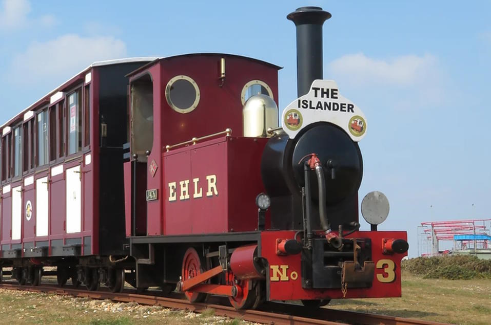 Local Attractions Hayling Island beach train to funfair