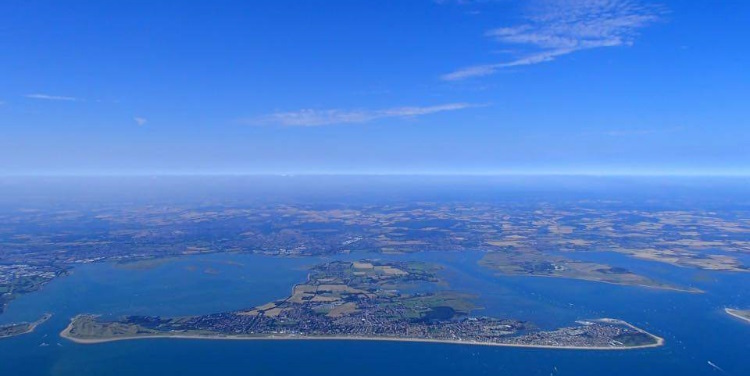 Hayling Island Aerial View of the island